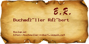 Buchmüller Róbert névjegykártya